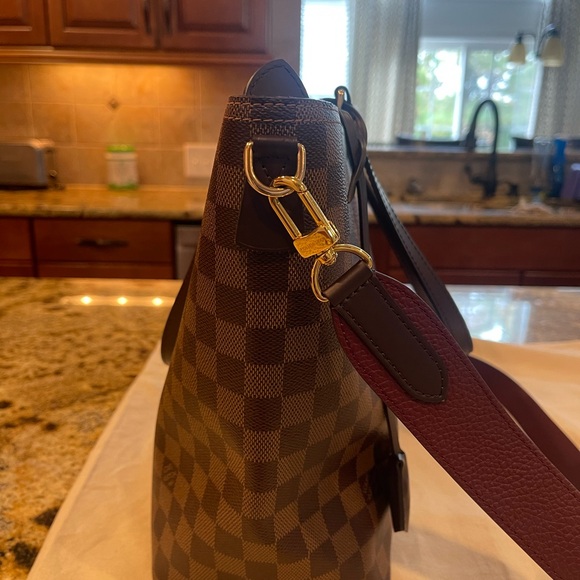 Authentic Louis Vuitton Damier Ebene Jersey in Bordeaux - Picture 7 of 8